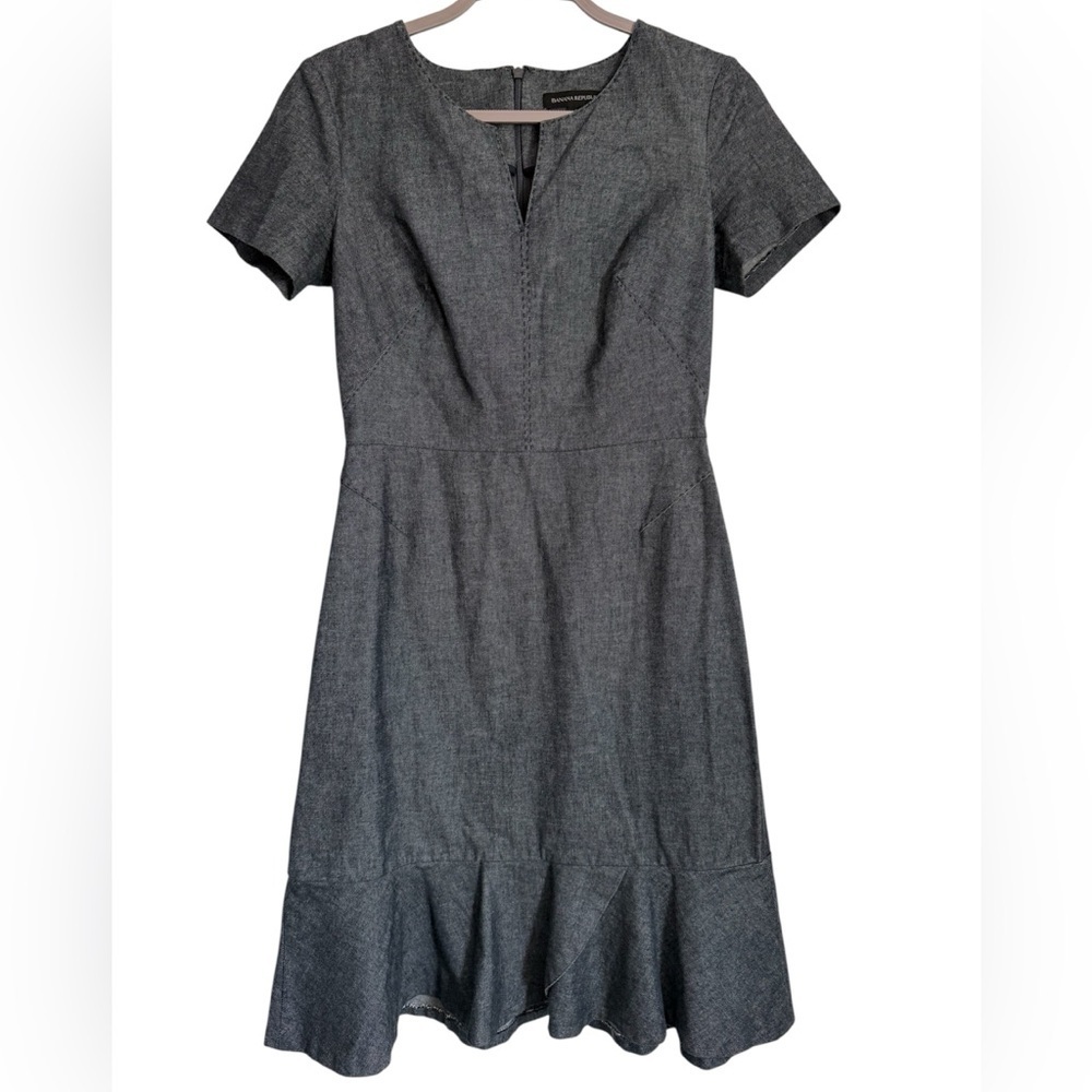 Banana Republic Charcoal Midi Dress